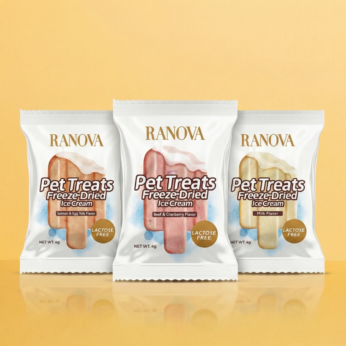 Gevriesdroogde Ice-Cream (verschillende smaken)